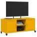 Mueble para TV acero laminado en frío amarillo 100,5x39x43,5 cm