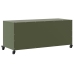 Mueble de TV de acero verde oliva 100,5x39x43,5 cm