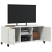 Mueble de TV acero blanco 100,5x39x43,5 cm