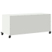 Mueble de TV acero blanco 100,5x39x43,5 cm