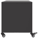 Mueble de TV acero negro 68x39x43,5 cm