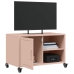 Mueble de TV acero rosa 68x39x43,5 cm