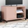 Mueble de TV acero rosa 68x39x43,5 cm