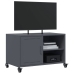 Mueble de TV acero gris antracita 68x39x43,5 cm