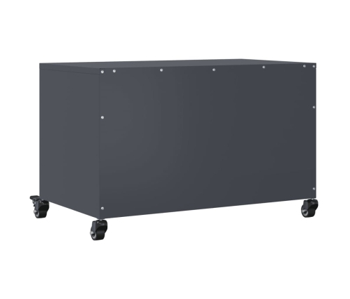 Mueble de TV acero gris antracita 68x39x43,5 cm