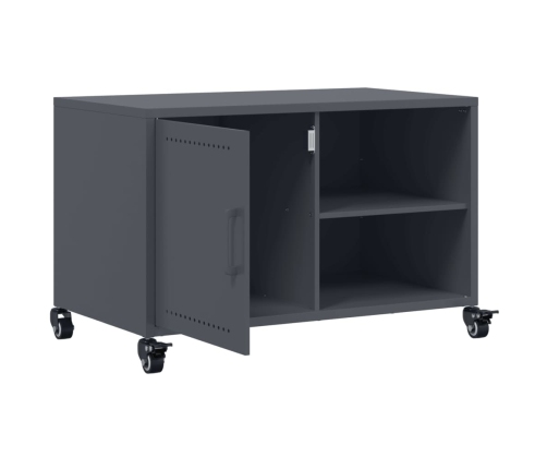 Mueble de TV acero gris antracita 68x39x43,5 cm