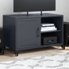 Mueble de TV acero gris antracita 68x39x43,5 cm