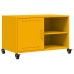 Mueble de TV acero amarillo mostaza 68x39x43,5 cm