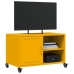 Mueble de TV acero amarillo mostaza 68x39x43,5 cm