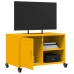 Mueble de TV acero amarillo mostaza 68x39x43,5 cm