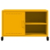 Mueble de TV acero amarillo mostaza 68x39x43,5 cm