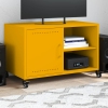 Mueble de TV acero amarillo mostaza 68x39x43,5 cm