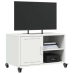 Mueble de TV acero blanco 68x39x43,5 cm