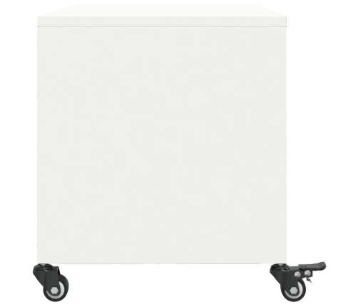 Mueble de TV acero blanco 68x39x43,5 cm