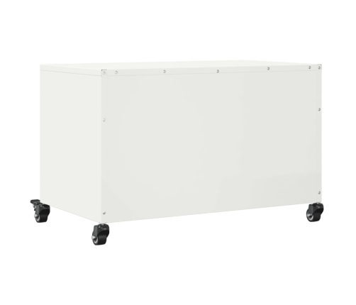 Mueble de TV acero blanco 68x39x43,5 cm