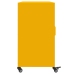 Aparador de acero amarillo mostaza 100,5x39x72 cm