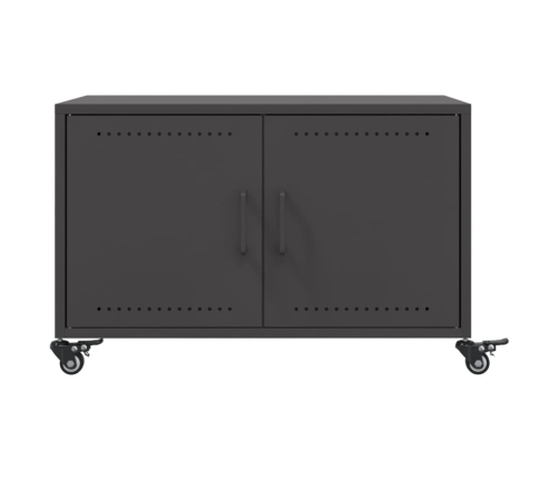 Mesa de centro acero laminado en frío negro 68x50x43,5 cm