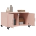 vidaXL Mesa de centro acero laminado en frío rosa 68x50x43,5 cm