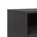 Mueble para TV acero laminado en frío negro 100,5x39x43,5 cm