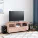 Mueble para TV acero laminado en frío rosa 100,5x39x43,5 cm