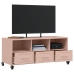 Mueble para TV acero laminado en frío rosa 100,5x39x43,5 cm