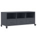 Mueble de TV acero gris antracita 100,5x39x43,5 cm