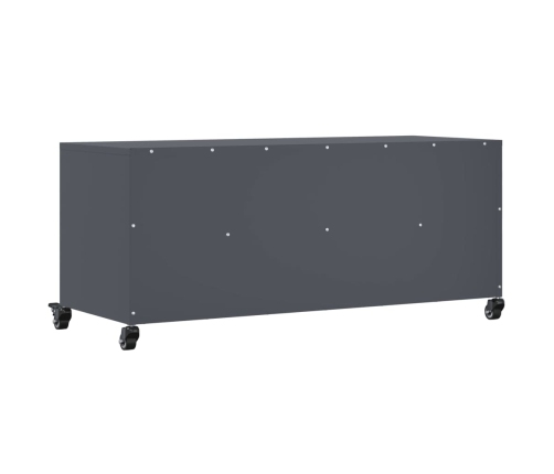 Mueble de TV acero gris antracita 100,5x39x43,5 cm