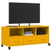 Mueble para TV acero laminado en frío amarillo 100,5x39x43,5 cm