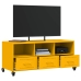 Mueble para TV acero laminado en frío amarillo 100,5x39x43,5 cm