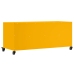 Mueble para TV acero laminado en frío amarillo 100,5x39x43,5 cm