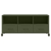 Mueble de TV de acero verde oliva 100,5x39x43,5 cm