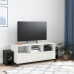 Mueble de TV acero blanco 100,5x39x43,5 cm