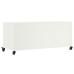 Mueble de TV acero blanco 100,5x39x43,5 cm