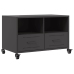 Mueble de TV acero negro 68x39x43,5 cm