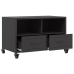 Mueble de TV acero negro 68x39x43,5 cm