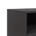 Mueble de TV acero negro 68x39x43,5 cm