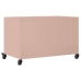 Mueble para TV acero laminado en frío rosa 68x39x43,5 cm