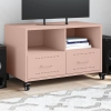 Mueble para TV acero laminado en frío rosa 68x39x43,5 cm