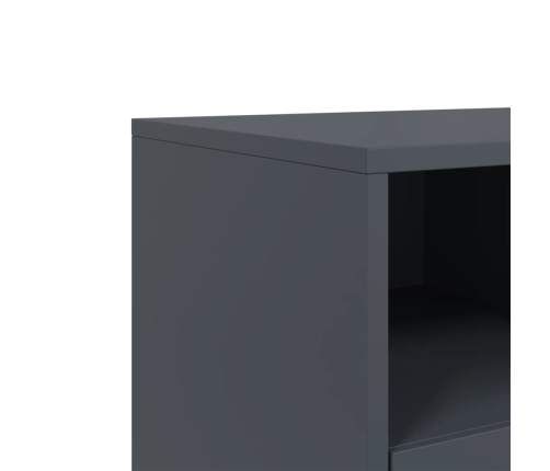 Mueble para TV acero laminado en frío antracita 68x39x43,5 cm