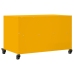 Mueble TV acero laminado en frío amarillo mostaza 68x39x43,5 cm