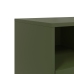 Mueble para TV acero laminado en frío verde oliva 68x39x43,5 cm