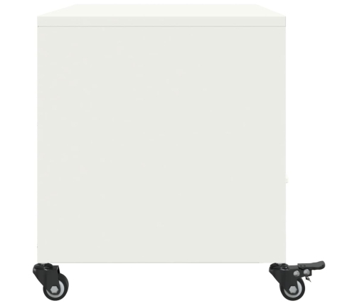 Mueble para TV acero laminado en frío blanco 68x39x43,5 cm