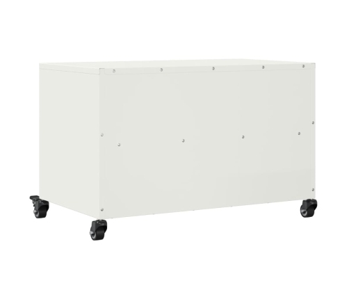 Mueble para TV acero laminado en frío blanco 68x39x43,5 cm