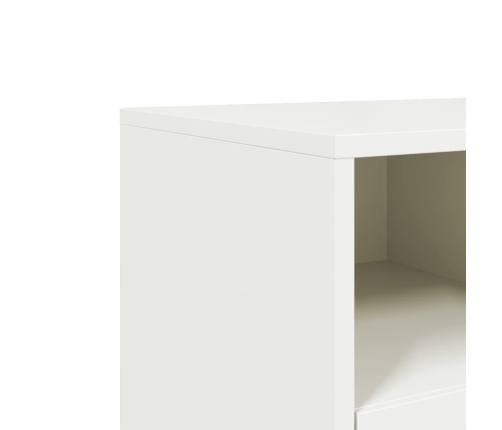 Mueble para TV acero laminado en frío blanco 68x39x43,5 cm