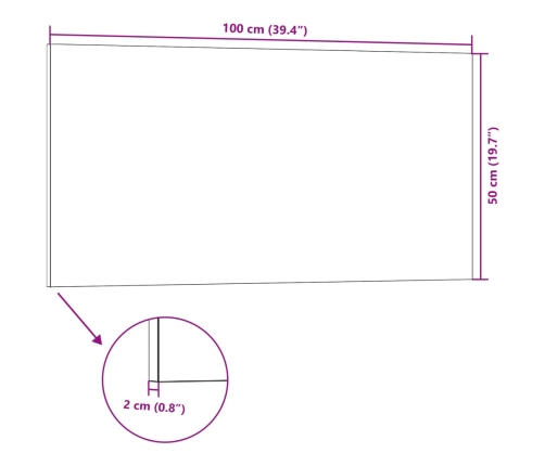 Paneles de pared 3D 10 unidades EPS rojo 100x50 cm