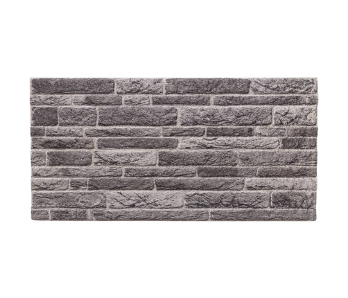 Paneles de pared 3D 10 unidades EPS gris antracita 100x50 cm