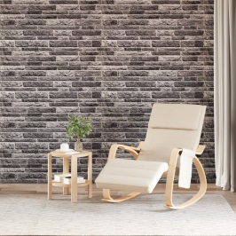 Paneles de pared 3D 10 unidades EPS gris antracita 100x50 cm