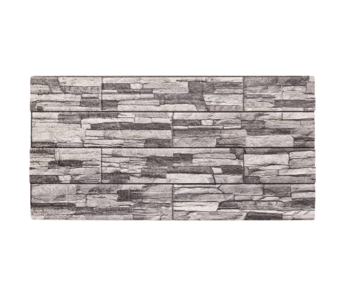 Paneles de pared 3D 10 unidades EPS gris claro 100x50 cm