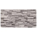 Paneles de pared 3D 10 unidades EPS gris claro 100x50 cm