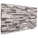 Paneles de pared 3D 10 unidades EPS gris claro 100x50 cm